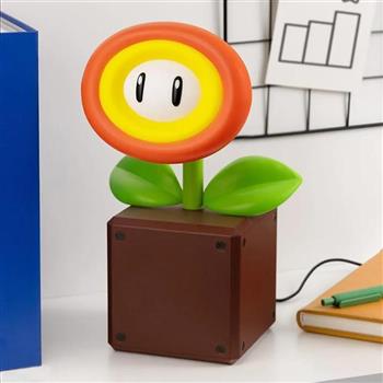 【Paladone UK】Nintendo 任天堂 超級瑪利歐 火焰花 3D造型小夜燈 - 25cm