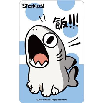 鯊貓SUPERCARD悠遊卡-愛吃鯊貓 (透明)【受託代銷】
