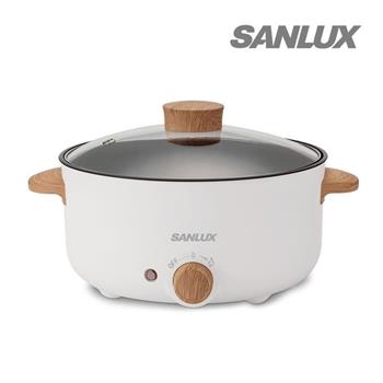 SANLUX 台灣三洋 3L多功能仿木紋料理鍋 SYEC-P81