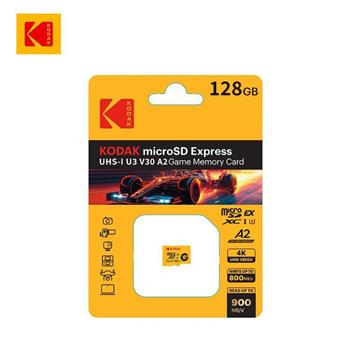 【Kodak 柯達】mSD UHS-I U3 V30 A2 128GB 極速記憶卡特仕版