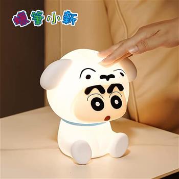 【Crayon Shin-chan 蠟筆小新】官方授權 TL01療癒LED拍拍燈-小白裝