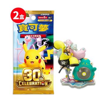 Pokemon寶可夢集換式卡牌 PTCG 超級進化 擴充包 30週年 2盒（+奇樹公仔）