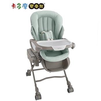 【Aprica】旗艦款0－4歲電動安撫餐搖床椅YuraLism Auto Premium/綠拿鐵｜卡多摩
