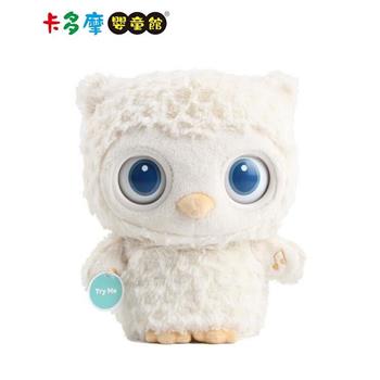 【美國GUND】愛捆貓頭鷹 小夜燈哄睡毛絨聲動玩偶｜卡多摩