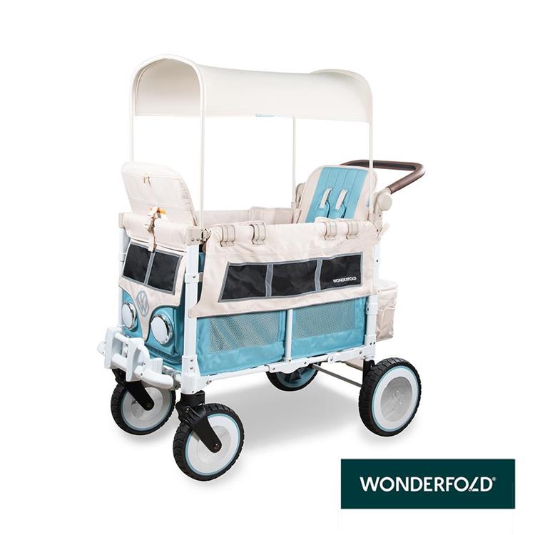 【WonderFold】VW2 福斯聯名多功能嬰兒推車(邦迪藍) 福斯聯名嬰兒車 多功能推車