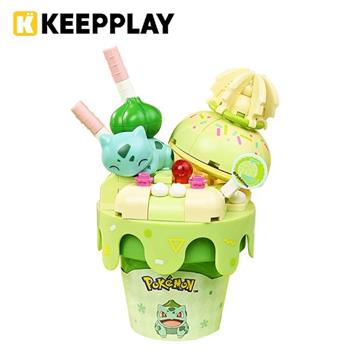 KEEPPLAY 積木公仔 寶可夢 甜筒系列 妙蛙種子 益智玩具 玩具 啟蒙積木 神奇寶貝 Qman
