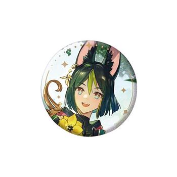 原神 逸聞軼事系列 亮粉金屬徽章 圓形徽章 別針 胸章 馬口鐵徽章 納西妲 妮露 提納里 流浪者