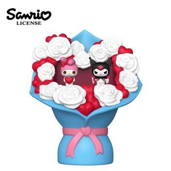 三麗鷗 POP系列 美樂蒂與酷洛米 情人節花束 公仔 模型 11cm 庫洛米 Kuromi