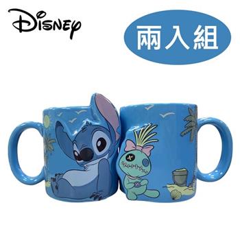 兩入組 史迪奇與醜ㄚ頭 馬克杯 340ml 對杯組 咖啡杯 星際寶貝 Stitch 迪士尼