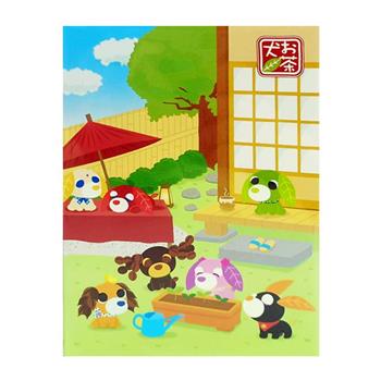 茶犬 四摺便條組 80頁 日本製 便條紙 便籤本 便條本 小綠 小花 恰伊 阿爾 狗狗
