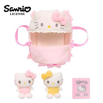 凱蒂貓 絨毛玩偶組 附搖籃 娃娃 玩偶 娃娃組 玩具組 Hello Kitty Mimmy 三麗鷗 Sanrio