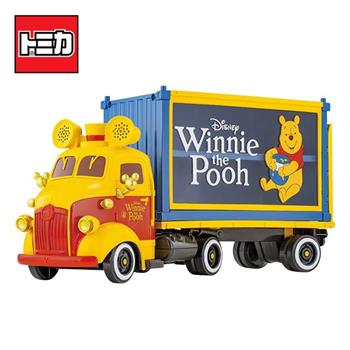 TOMICA 小熊維尼 收納貨櫃車 玩具車 運輸車 卡車 Disney Motors 多美小汽車
