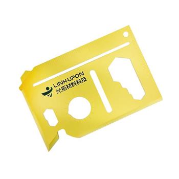 【允拓】十合一多功能工具卡(透黃色)1PC/組