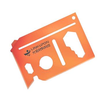 【允拓】十合一多功能工具卡(透紅色)1PC/組
