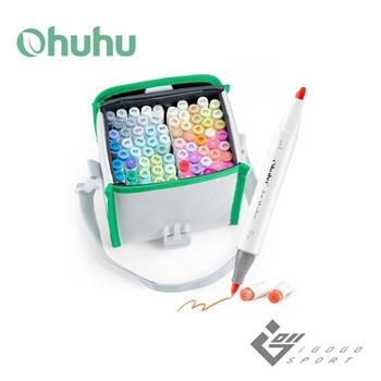 Ohuhu 72色雙頭酒精性麥克筆套組 - 柔和色系