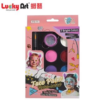 Lucky Art 7色水性人體彩繪-粉幻系列