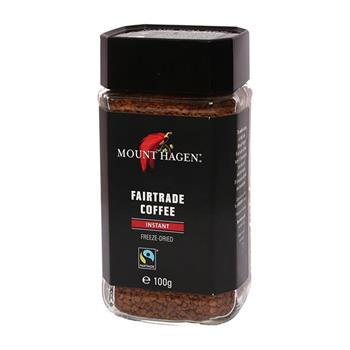 【Mount Hagen】德國進口 公平貿易即溶咖啡粉4罐優惠組(100g/罐 x4)