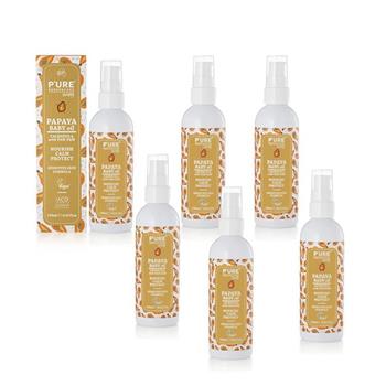 【澳洲Pure Papayacare】木瓜嬰兒油含金盞花(6入組 125ml/瓶) 即期品-2027年1月到期