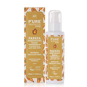【澳洲 Pure Papayacare】木瓜嬰兒滋潤乳液含金盞花(1入組 150ml/瓶) 即期品-2026年11月到期