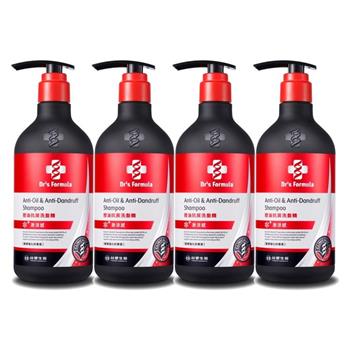 《台塑生醫》Dr's Formula控油抗屑洗髮精升級版(激涼款)三代580g*4入