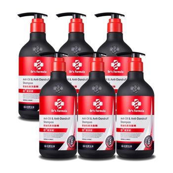 《台塑生醫》Dr''''s Formula控油抗屑洗髮精升級版(激涼款)三代580g*6入