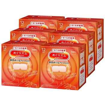 日本KAO溫感蒸氣眼罩12枚入X6組(無香)