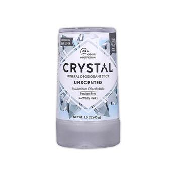 美國CRYSTAL-長效淨味約24小時礦物鹽身體固體除臭棒-無香款40g/條(晶燦綺肌長效體香石,運動腋下消臭石,出國旅行體香膏)