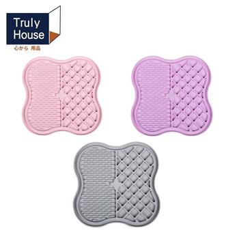 【Truly House】寵物頂級矽膠慢食墊 四葉草加大款 防打翻設計/慢食盤/防噎食碗/寵物碗(三色任選)