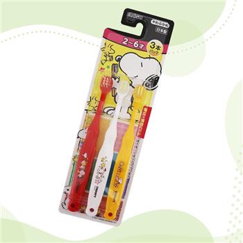 日本製 EBISU 兒童牙刷-史努比-2~6歲-3支入x4組