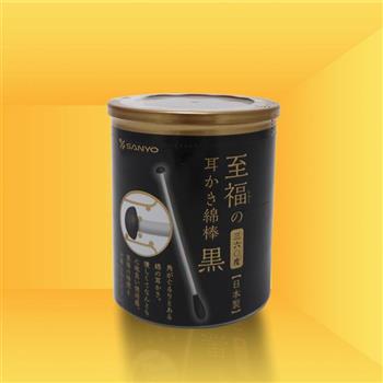 日本製 SANYO 黑360度耳扒+紙軸棉花棒-100支入x6罐