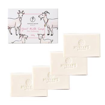 澳洲Hunter‘s Dream 獵人谷之夢 頂級山羊奶滋潤皂(4入組 200g/盒) 即期品-2027年5月到期