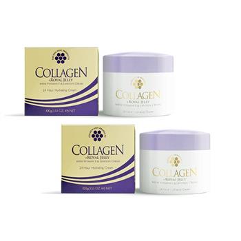 澳洲 Golden Hive 膠原蛋白蜂王漿綿羊霜含維他命E 2入組100g 即期品-2027年10月到期