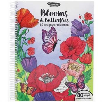 Blooms & Butterflies Coloring Book