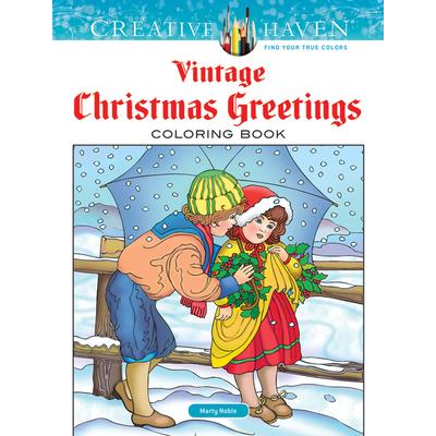 Creative Haven Vintage Christmas Greetings