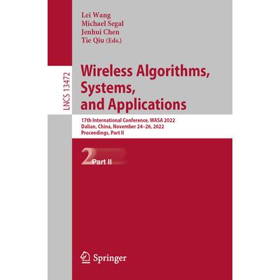 Wireless Algorithms, Systems, and Applications