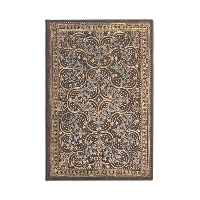 Paperblanks 2024 Restoration the Queen's Binding 12-Month Mini Horizontal Elastic Band Closure 160 Pg 100 GSM
