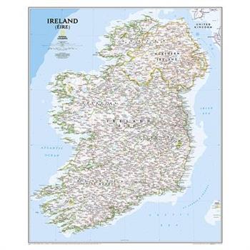 National Geographic: Ireland Classic Wall Map - Laminated (30 X 36 Inches)