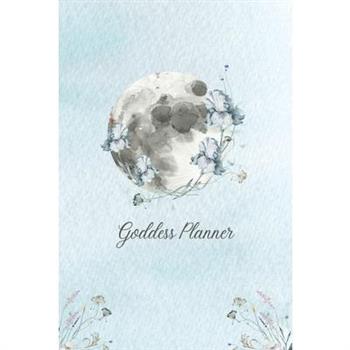 Goddess Planner - Undated Weekly, Monthly 6"x 9" with Moon Journal, To-Do Lists, Self-Care and Habit Tracker