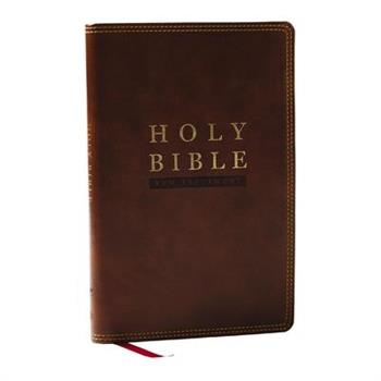 NKJV Super Giant Print New Testament, Brown Leathersoft, Red Letter, Comfort Print (Thumb Indexed)