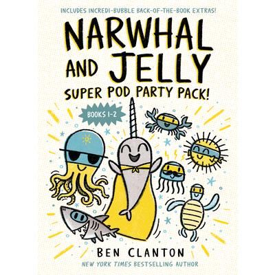 Narwhal and Jelly: Super Pod Party Pack! (Paperback Books 1 & 2)