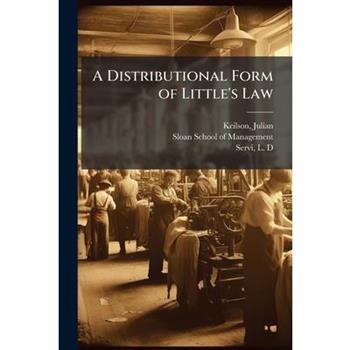 A Distributional Form of Little's Law