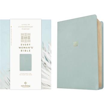 NLT Every Woman's Bible (Leatherlike, Sky Blue, Red Letter, Filament Enabled)