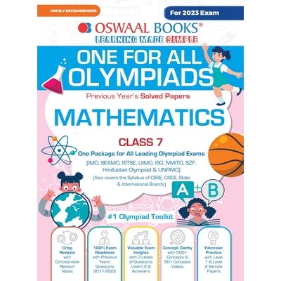 Oswaal One For All Olympiad Previous Years' Solved Papers, Class-7 Mathematics Book (For 2023 Exam)