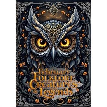 February Folklore Creatures and Legends Coloring Book