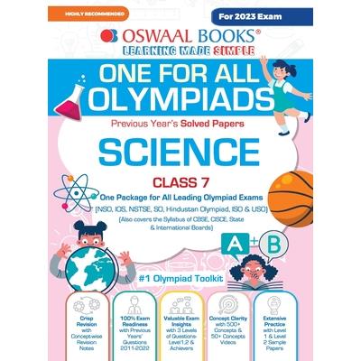 Oswaal One For All Olympiad Previous Years' Solved Papers, Class-7 Science Book (For 2023 Exam)