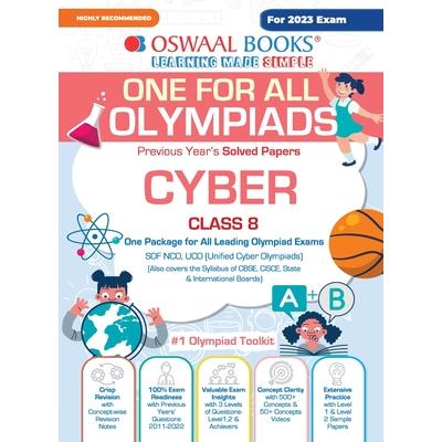 Oswaal One For All Olympiad Previous Years' Solved Papers, Class-8 Cyber Book (For 2023 Exam)