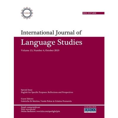 International Journal of Language Studies (IJLS) - volume 13(4)