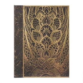 Paperblanks the Chanin Rise New York Deco Hardcover Journal Ultra Lined Elastic Band Closure 144 Pg 120 GSM