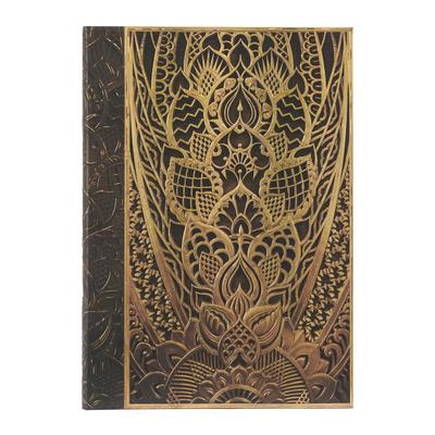 Paperblanks the Chanin Rise New York Deco Hardcover Journal MIDI Unlined Elastic Band Closure 144 Pg 120 GSM