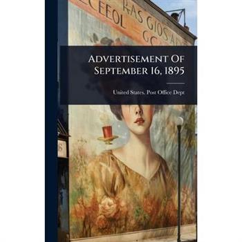 Advertisement Of September 16, 1895